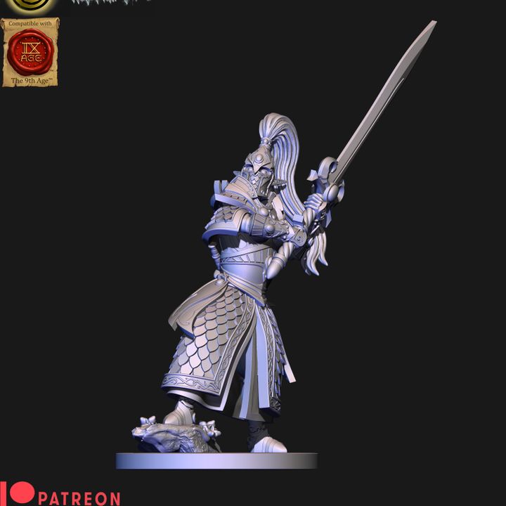 3D Printable High elves Swordmasters (elf) by HoloMiniatures